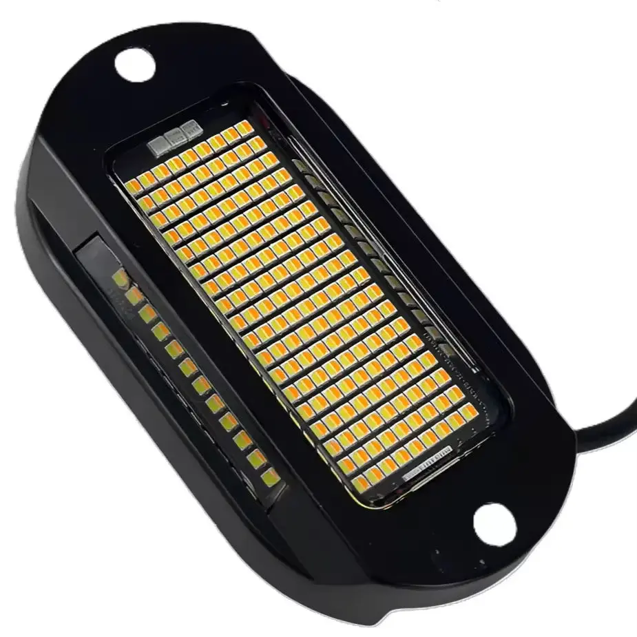 219 LED Rock Light - White / Amber Strobe P&P