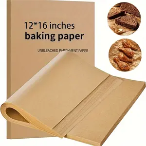 50 Sheets/100 Sheets 12x16 Inch Rectangular Baking Paper, Silicone Oil Paper, Non-Stick Parchment Paper for Oven, Air Fryer, Steam Basket, Baking Utensils