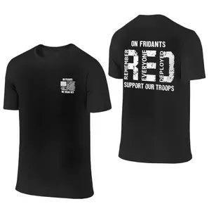 【100% cotton】[Graphic T-shirt]"Red Friday Shirt – On Fridays We Wear Red T-Shirt, Remember Everyone Deployed Tee, Support Our Troops Shirt for Men & Women, Patriotic Military Appreciation Apparel, Honoring Our Heroes, Veterans Day & Memorial Day Shirt"