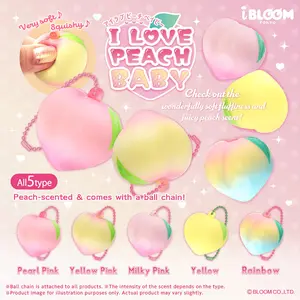 iBloom Squishy ★Capsule Toys★ I Love Peach Baby Kawaii Soft Scented Slow Rising Stress Relief