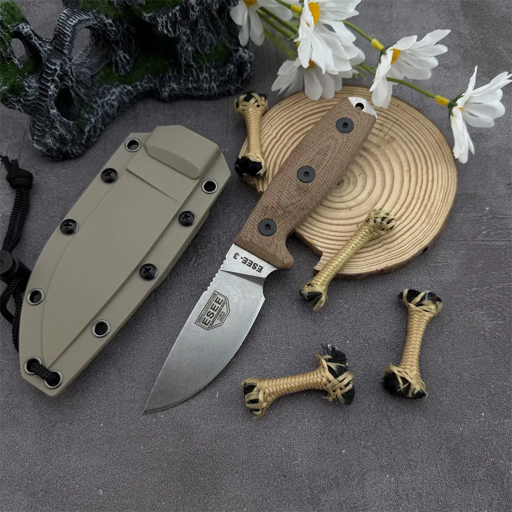 High-hardness Fixed-blade Knife, Fixed Blade Knives, for Hiking, Camping, and Fishing, Featuring D2 Blade and G10 Handle, Versatile and Durable Outdoor Tool, Makes An Excellent Gift, Collector's Item