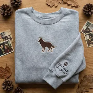 I'll Always Be There for You Embroidered Sweatshirt, Wolf Pack Paw Print Merch, Twilight Saga Werewolf Fan Gift