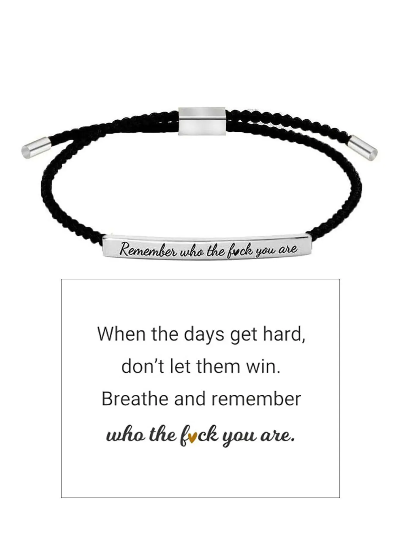 Motivational bracelet inspiration bracelet God is in control of everything. Overcome difficulties. Don't let the hard days defeat you. - Elegant design, unique patterns and colors. Word bracelets Inspirational Jewelry
