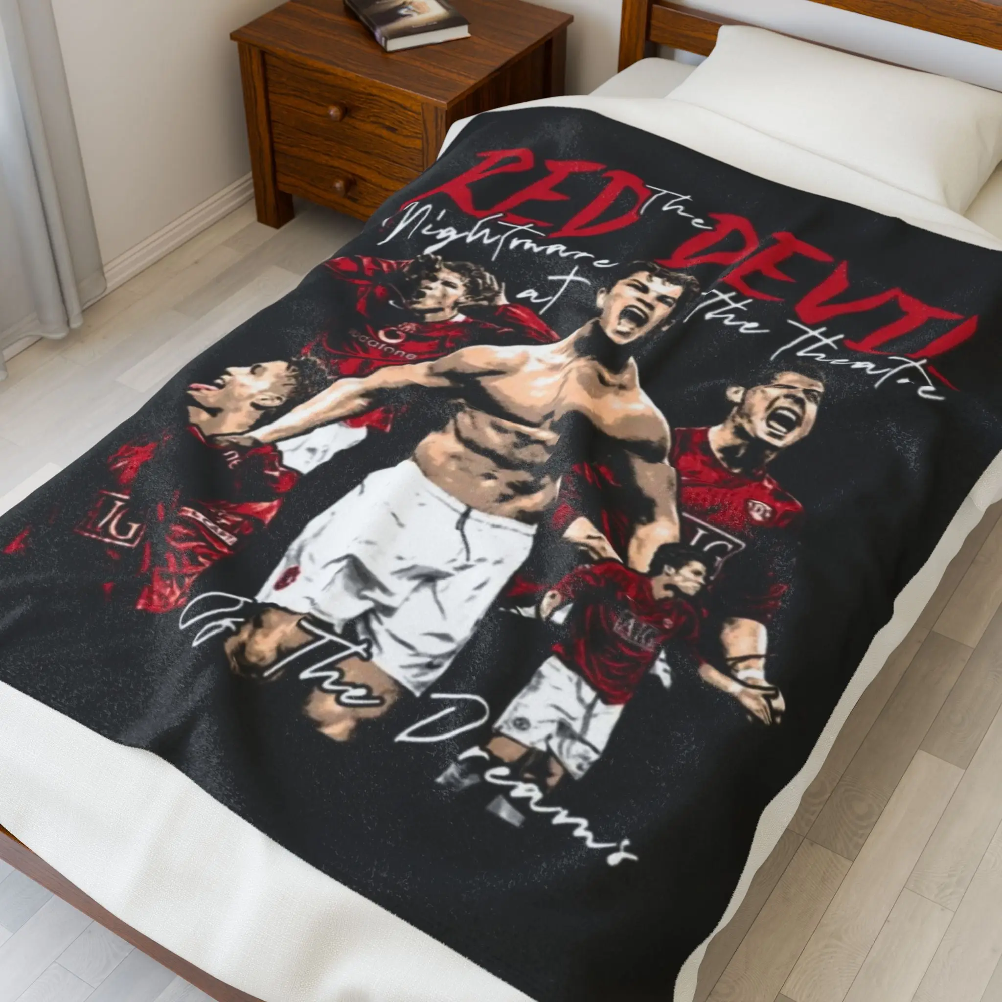 Velveteen Plush Blanket - Cristiano Ronaldo Design
