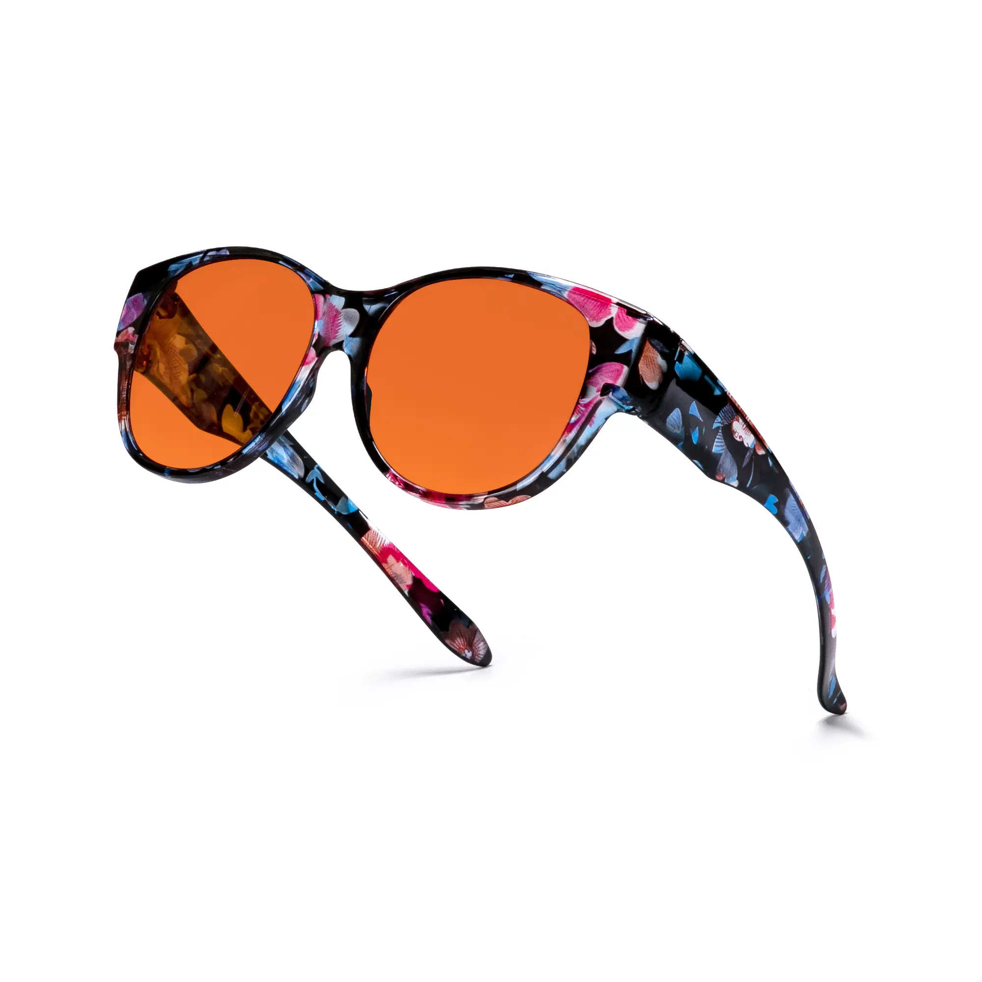 Floral orange slices (blue light protection)