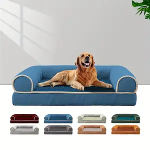 New Sofa Pet Bed Cat Bed Deep Sleep House Square Thickened Warm Mat Small Medium Large House Pet Supplies Breathable Blanket Pet Bed Cartoon Design
