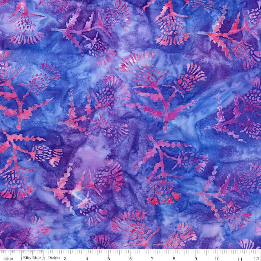 Fabric Riley Blake Wisteria Skye Touch of Celtic Expressions Batiks by the Quarter Yard BT23267-181