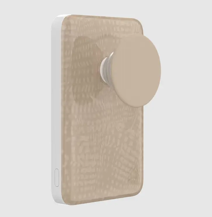 PopSockets Latte MagSafe PowerPack - MagSafe Compatibility Phone Accessory, Compact and Easy to Carry Essential Power Backup for Smartphones
