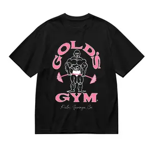 Gold’s Gym Graphic Tee – Bodybuilding Fitness Black T-Shirt for Women & Men, Soft Relaxed Fit, Workout Statement Shirt