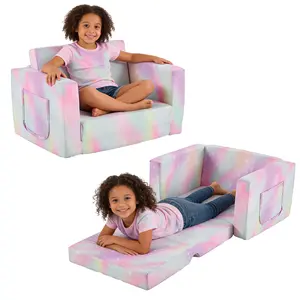 Modular Play Couch, Glow in The Dark Play Couch for Kids, Nugget Couch, Convertible Children Fold Out Play Foam for kid 3+ years old excellent gift for Christmas and New Year Lounge Sofa Fun Furniture