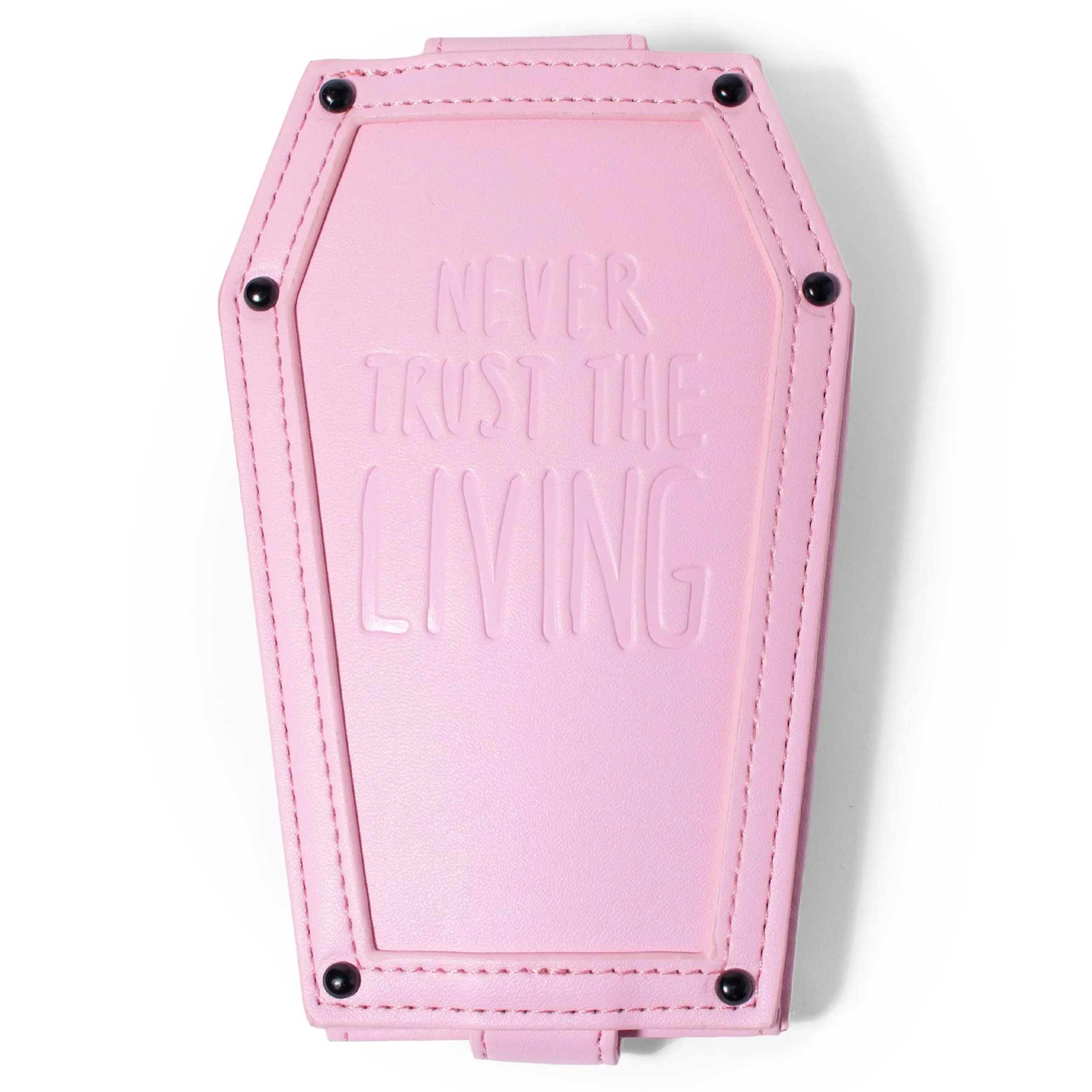 Never Trust Pink Coffin Cardholder Wallet Never Trust Pink Coffin Cardholder Wallet