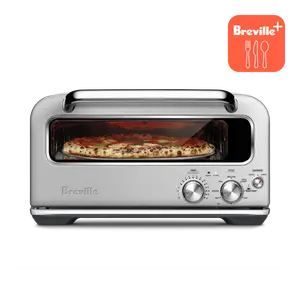 Breville Smart Oven Pizzaiolo - 750°F Countertop Pizza Oven with Element iQ System for Authentic Wood Fired Style Pizza Cooking