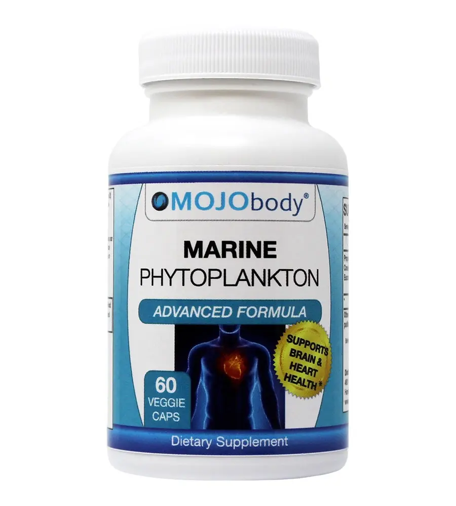 MOJObody Marine Phytoplankton Capsules, Supports Brain & Heart Health, Superfood, Nutrient Dense with BioPerine for best absorption Dietary Supplement