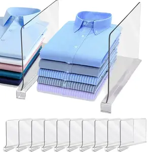 Homewinner Acrylic Shelf Clothing Dividers Closets Shelf Separator for Closet Organization Organizer Rack