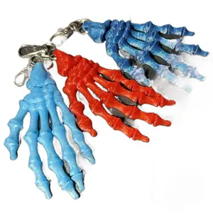 3D Printed Keychain - Random Design with Metal Clasp various colors randomly selected unless you choose live 4” long