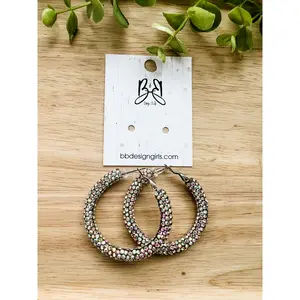Hoops - Holographic Rhinestone Hoops
