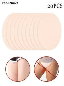 20pcs Anti-Chafe Thigh Protection Pads Set, Soft Breathable No Chafe Strips, Ultra-Thin Invisible, Lightweight, Unisex, Summer Outdoor Activities Travel Running Hiking