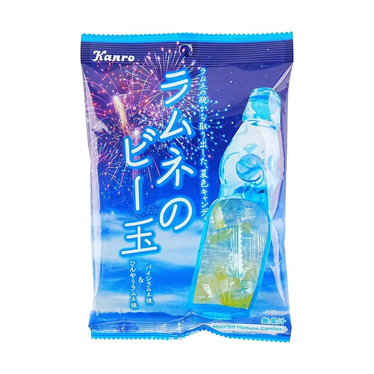 KANRO JP Japanese Summer Refreshing Soda Pineapple Hard Candy 65g - Cool & Fruity Japanese Snacks