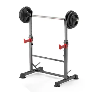LBS Squat Rack (Weights Not Included — Sold Separately) – Adjustable Home Gym Equipment for Barbell & Dumbbell Sets | Multi-Function Weight Lifting Stand for Beginners to Pros