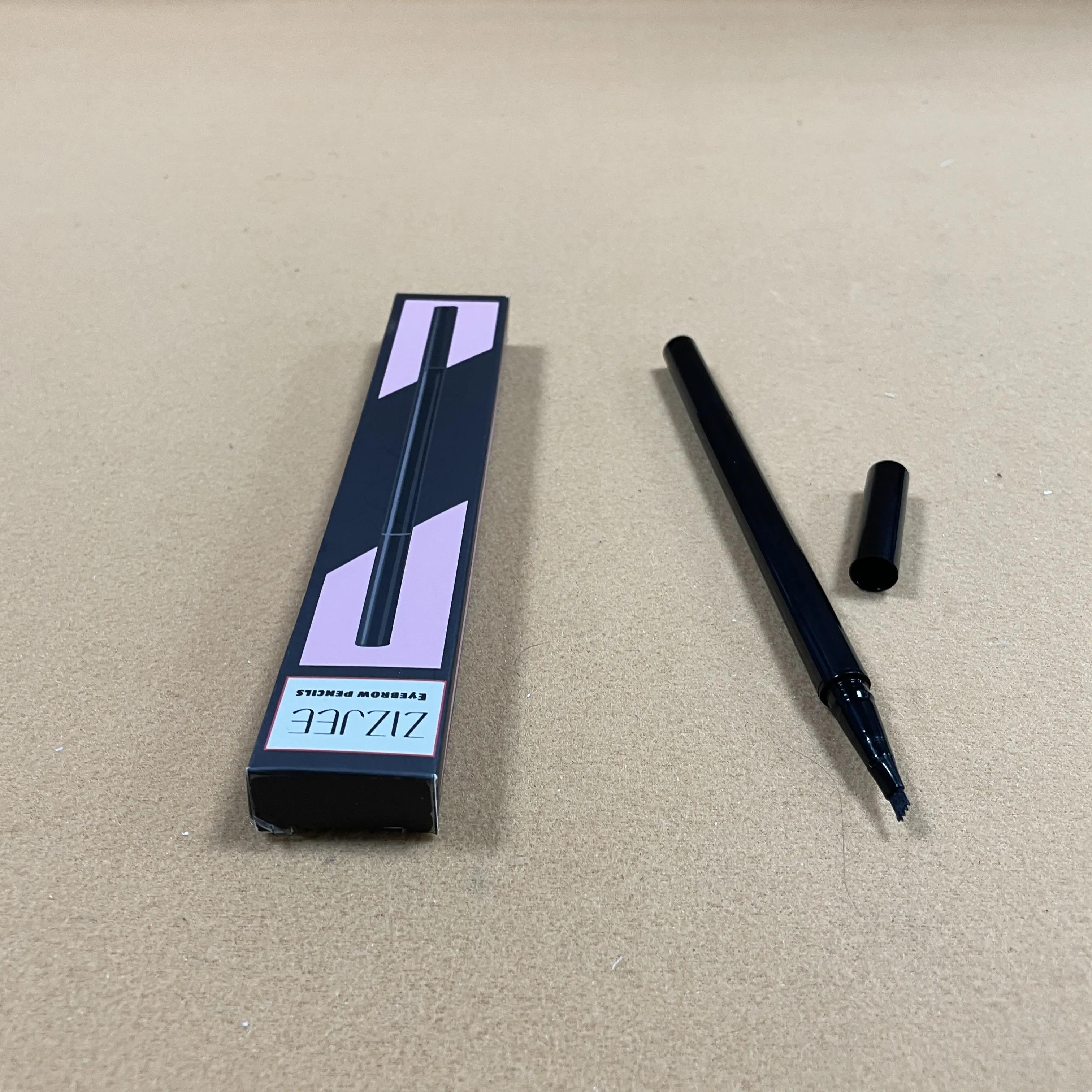 ZIZJEE Micro Brow Pencil - Dual-Ended Eyebrow Pencil with Spoolie, Precise Hair-Like Strokes, Buildable Shades