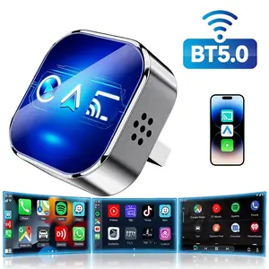 Wireless Carplay Adapter & Android Auto 2026 Upgrade Wired CarPlay to Wireless,3-in-1 Mini USB Design with Fast Stable Connection Car Play for iPhone & Android, Car Video Player