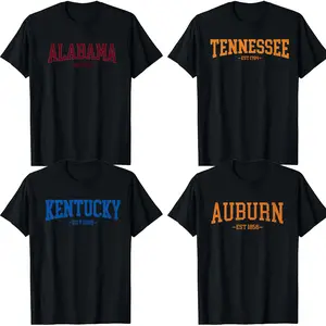 Vintage Varsity State T-Shirt, Distressed Athletic Graphic Tee, Unisex Campus Casual Shirt, Back to School Gift Outfit