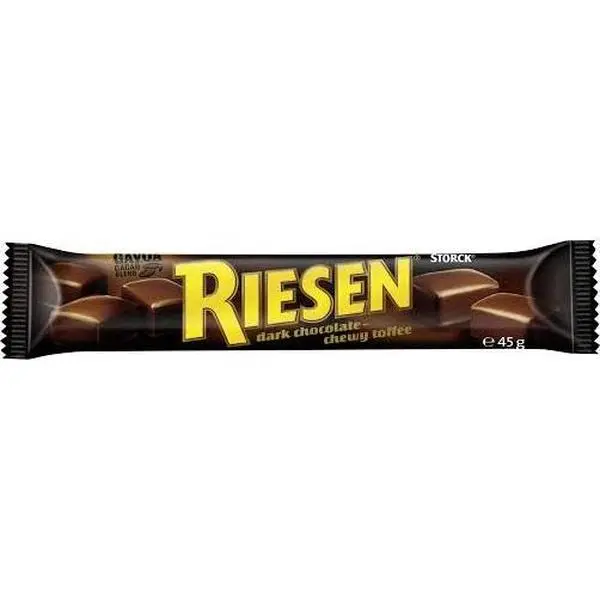 Storck Germany Riesen Dark Chocolate Toffee Bar 45g 24ct