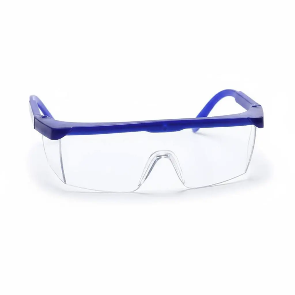 Multi-Purpose Safety Goggles - Safety Glasses for Construction, Hazardous Work, Universal Equipment with Anti-Fog, Scratch-Resistant Lenses, Lightweight Blue Frame, Comfortable Fit, Leisure Use All-Round Eye Shield