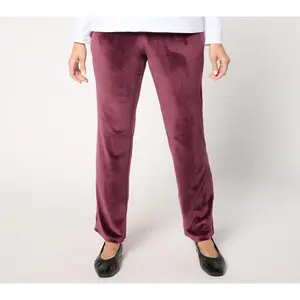 Belle by Kim Gravel Petite Belleour Straight-Leg Pull-On Pants