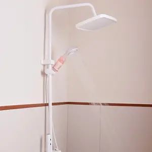 Hurray Four Colourful Filtered Shower Head with Handheld - Lavender Scent Showerhead, High-Pressure Filtered Showerhead, Christmas Gift High Pressure