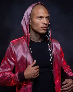 Fiber Optic LED Light Up Hoodie – Black (Updated)