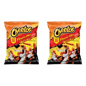 Cheetos Crunchy Cheese Flamin' Hot Flavored Snacks, 8.5 oz (Pack of 2)