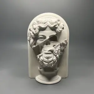 European Vintage Mythical Gypsum Statue Sculpture, Creative Unique High-Quality Art Decor Collectible Home Decor Room Decor Western Figurine Statue Figurines Abstract Figure Sculpture Desktop Ornament Gift Decorative Sculptures