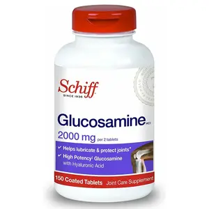 Schiff Glucosamine 2000mg with Hyaluronic Acid Supplement Coated Tablets 150 Ct