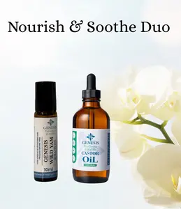 Nourish & Soothe Duo - Genesis Castor Oil and Genesis Wild Yam Roll On