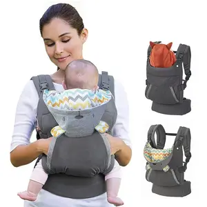 Hands-Free Ergonomic Baby Wrap Carrier, Koala Bear & Fox Theme, Face in Front Carry and Back Carry with Removable Character Hood for Infants and Toddlers 12-40 lbs