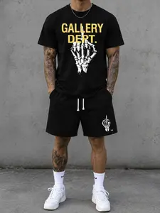 Men’s "Gallery Dept." Skeleton Hand Tee & Shorts Set | Streetwear