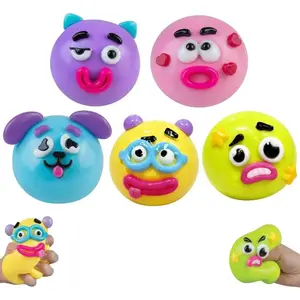 2026 New Smushers Dog Face Swap Squishy – Soft Moldable Slow Rise Sensory, Loads of Expressions for Anxiety Relief & Relaxation, Great for Adults(all these little designs to make a face are removable)