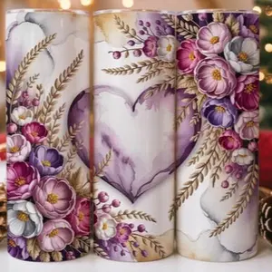 Heart | 20oz Skinny sublimation tumbler transfer print out (TRANSFER ONLY, NOT A FINISHED TUMBLER)