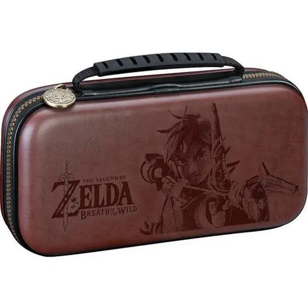 Nintendo Switch Deluxe Travel Case with Deboss Zelda Breath of the Wild Design, Handheld Gaming Console Accessory