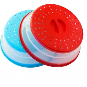 Pack of 2 Collapsible Microwave  Cover, Splatter Guard,Vented Microwave Lid for ,10.5inch,  TPR, Dishwasher safe