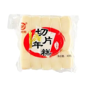 YUANSHIFU Sliced Nian Gao Rice Cake 400g - Authentic Ningbo Specialty, Versatile for Stir-Frying, Soups & Hot Pot - Ready to Cook Chinese Rice Cakes