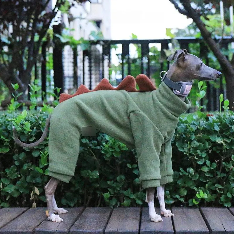 The AeroRex™ Greyhound, Italian Greyhound, Whippet & Afghan Hound Dinosaur Turtleneck Coat