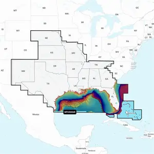 Navionics 010-C1369-40 Platinum Plus NPUS006R U.S. South Fishing Map, Live Maps, Navigation