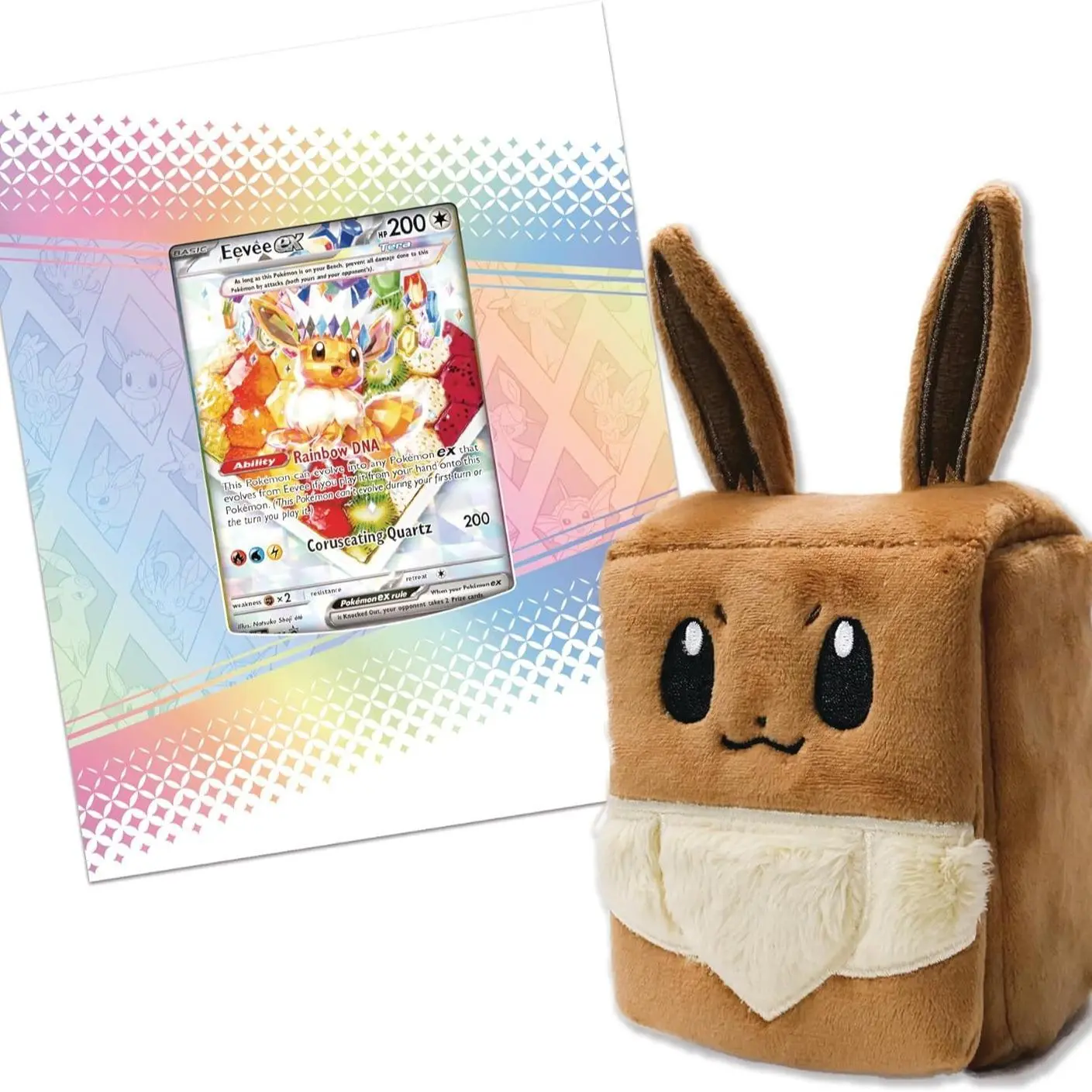 Pokemon TCG Scarlet & Violet-Prismatic Evolutions Super-Premium Collection - Non-Sports Trading Card Set with 15 Boosters, Fuzzy Fabric Play Mat, Eevee Evolution Full Art Foil Collectible Cards
