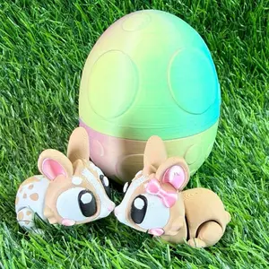 Bunny Egg Set 3D Print Adorable Easter Egg with Cute Bunny Design for Kids and Collectors Perfect for Easter Decorations