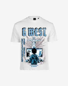 G West Game of G Baby Blue Black Oversized Tee