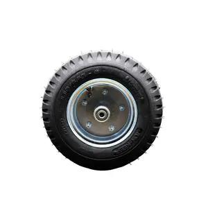 12" x 3.5" Pneumatic Wheel Only with a 4" Centered Hub and Ball Bearings - 450 lbs Capacity per Wheel  -  Service Caster Brand