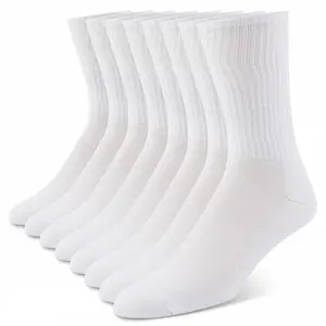 True Religion Mens 8 Pairs Crew Socks for Men Premium Athletic Men's Socks, Shoe Size 8-12
