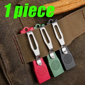 1pc Keychain Accessory, Aluminum Alloy Pocket Knife, Paper Cutter, Includes Pen Clip, Compact and Portable Design, Ideal for Daily Use